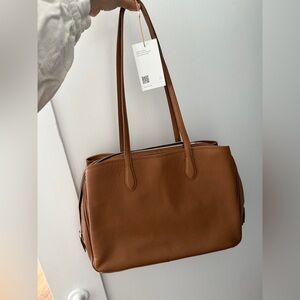 Quince Italian Leather Work Tote